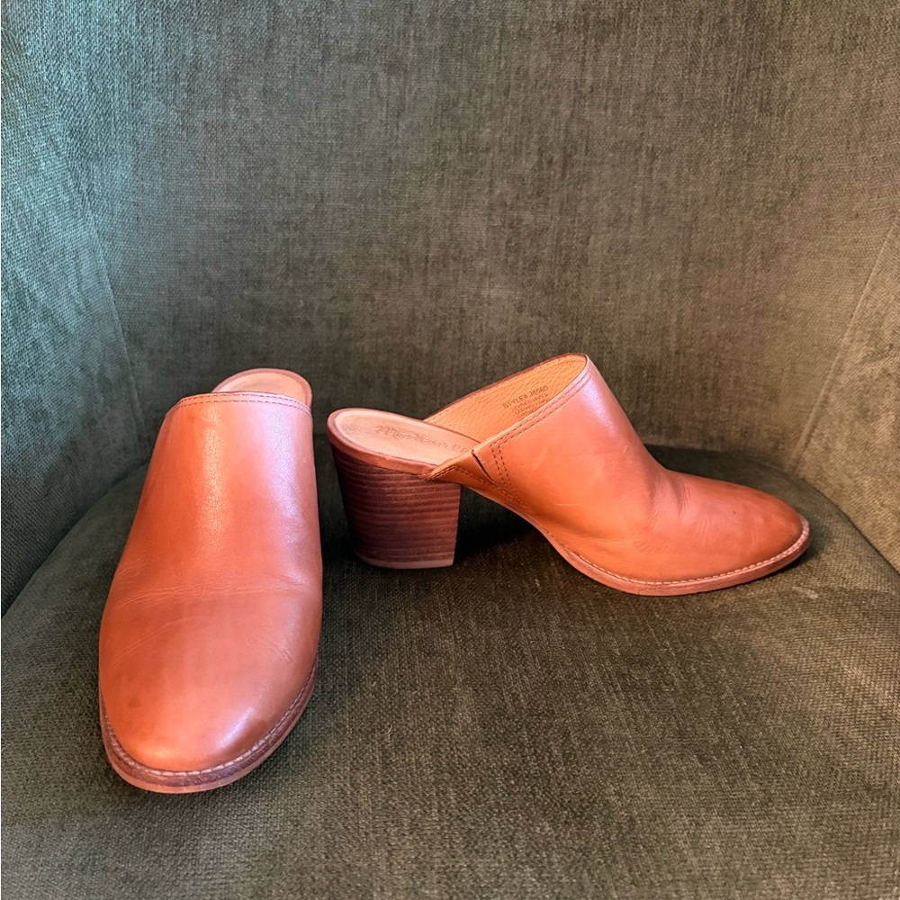 Madewell Harper Mule, Saddle, size 7